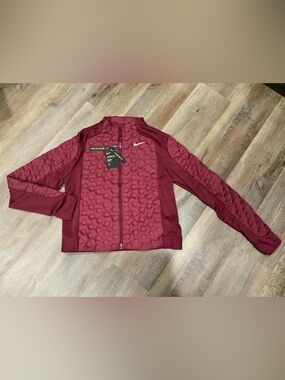 New Nike Aeroloft Running Down Jacket CZ1543-638 Dark Beetroot Women's Size M